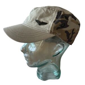 Air Force Camo Painters Cap Pill Box Baseball Cap One Size Fits Most 100% Cotton